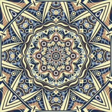 İslam süsleme vektör, Farsça motiff. Yuvarlak model öğeleri c.