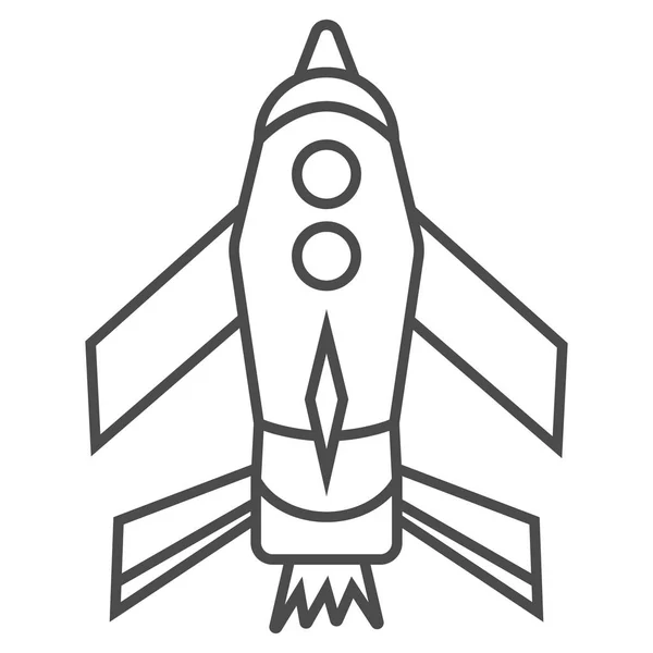 Rocket icon illustration isolated vector sign symbol h — Stock Vector