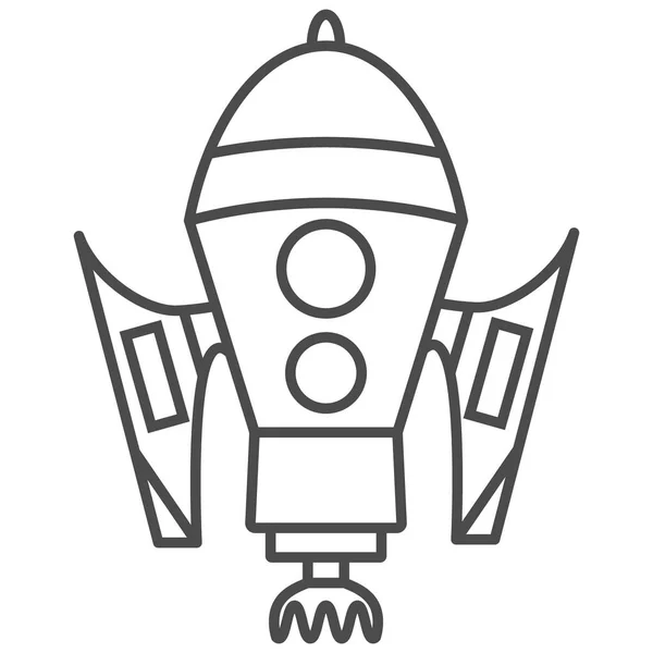 Rakete Symbol Abbildung isoliert Vektor Zeichen Symbol i — Stockvektor