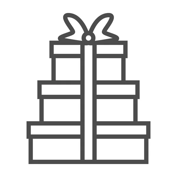 Illustrazione dell'icona del regalo su sfondo bianco m — Vettoriale Stock