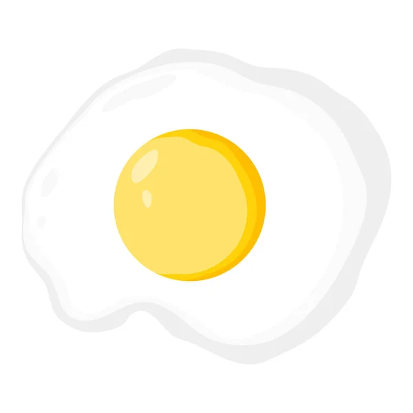 Vektorové míchané vejce je izolováno na bílém pozadí — Stockový vektor