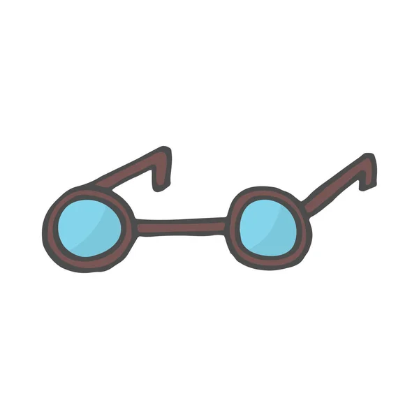 Icono de garabato. gafas de color. ilustración vectorial de gafas . — Vector de stock