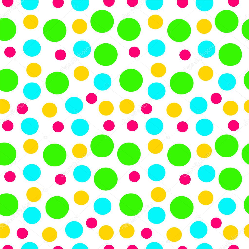 seamless abstract pattern with dots, vector illustration
