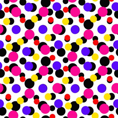 nokta, vektör çizim ile Dikişsiz soyut desen