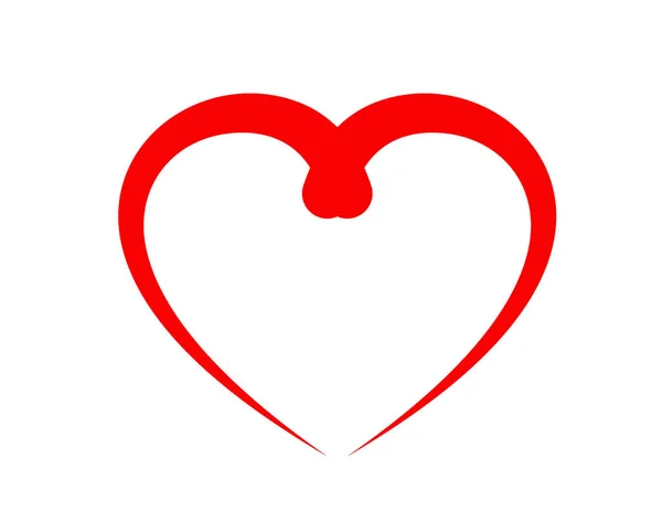 Feliz Día San Valentín Corazón — Vector de stock