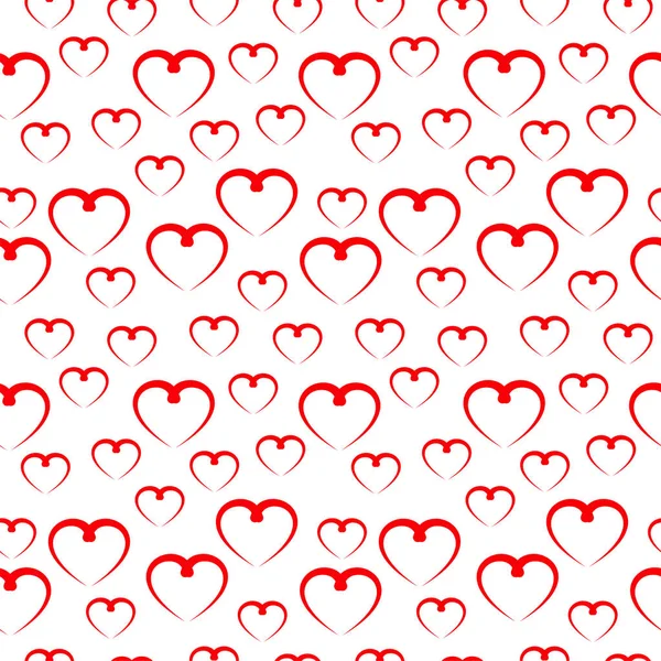 Κόκκινη Καρδιά Χωρίς Ραφή Μοτίβο — Διανυσματικό Αρχείο