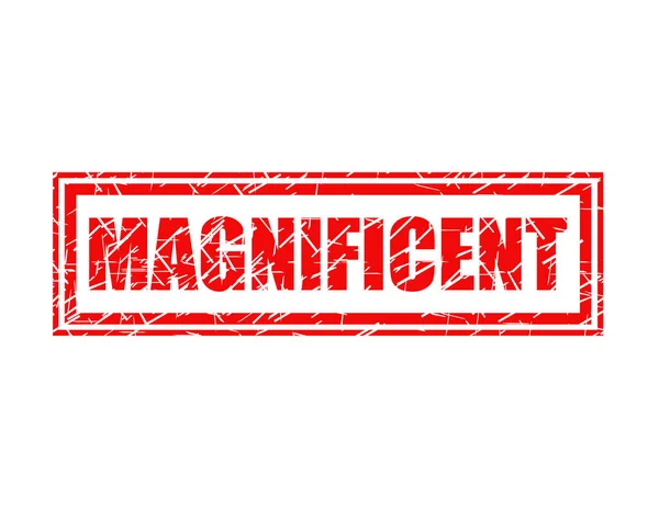 Magnificent Red Stamp Isolated — Stock Vector