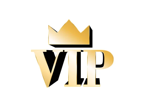 Vip Logo Goud — Stockvector