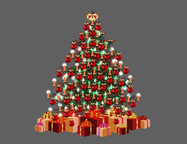 Işıklı Noel ağacı