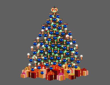 Işıklı Noel ağacı