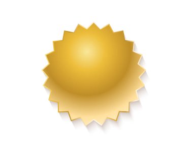 Altın yıldız etiket boş