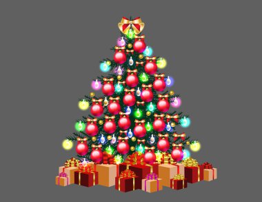 Işıklı Noel ağacı