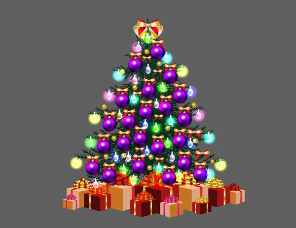 Işıklı Noel ağacı