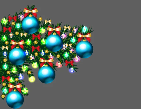 Giocattolo Natale Ramo — Vettoriale Stock