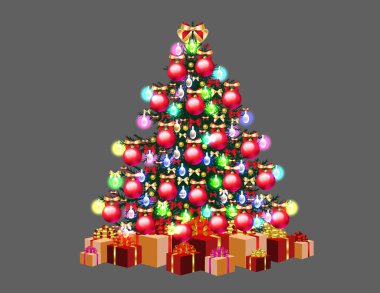 Işıklı Noel ağacı