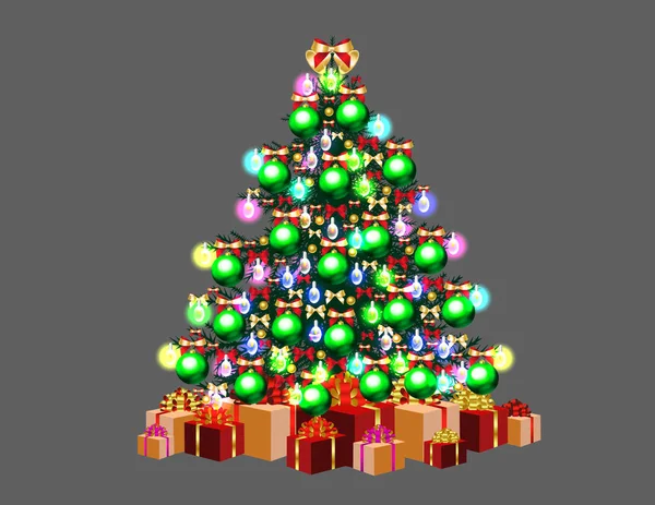 Işıklı Noel ağacı