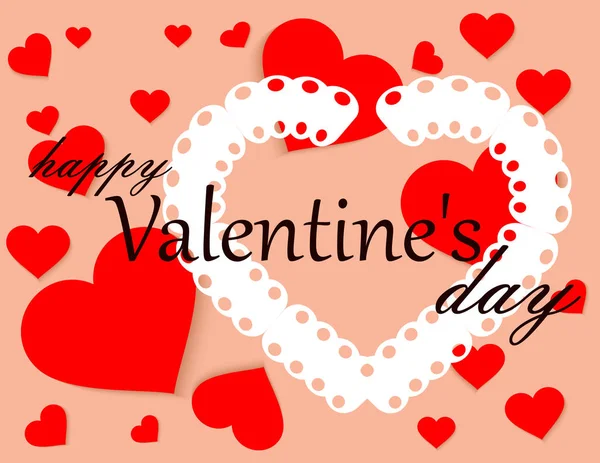 Вітальна Листівка День Валентина — стоковий вектор