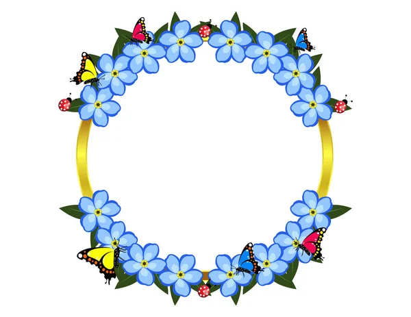 Unutma çiçekli çerçeve