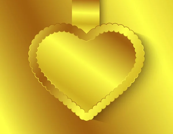 Decoración Banner Corazón Etiqueta Engomada — Archivo Imágenes Vectoriales