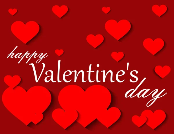 Tarjeta Felicitación Del Día San Valentín — Vector de stock