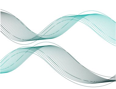 Beyaz arka plan üzerinde 3D çizgi