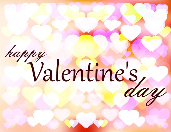 Tarjeta Felicitación Del Día San Valentín — Vector de stock