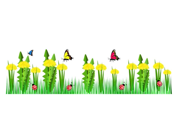 Весняні Квіти Метеликів — стоковий вектор