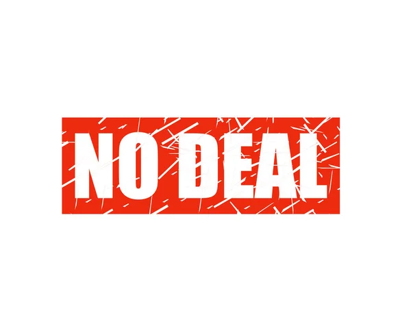 Geen Deal Rode Stempel — Stockvector