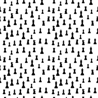 Satranç Seamless modeli dekor