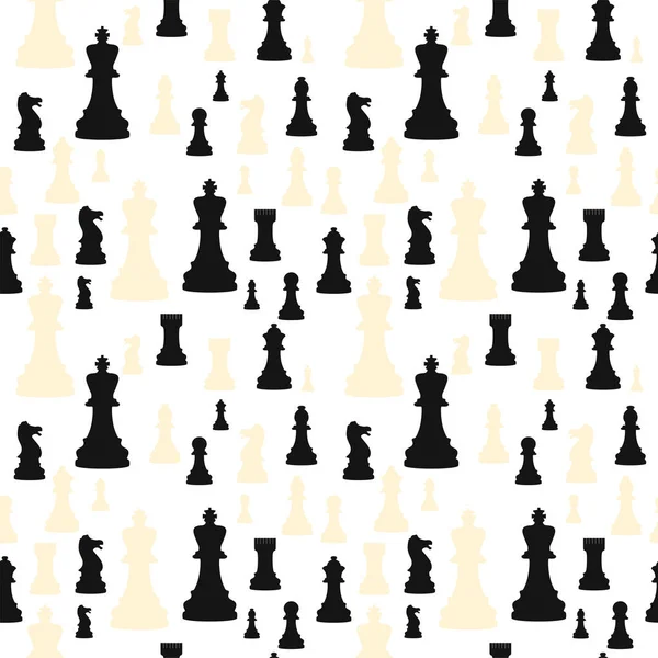 Échecs Décor Motif Sans Couture — Image vectorielle