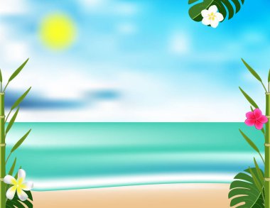 Deniz plaj arka plan dekor