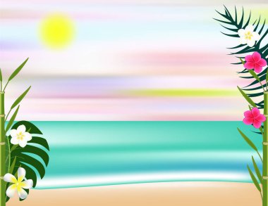 Deniz plaj arka plan dekor