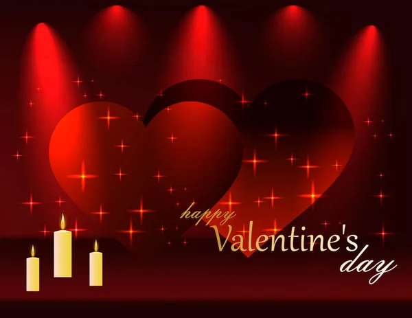 Carte Voeux Saint Valentin — Image vectorielle