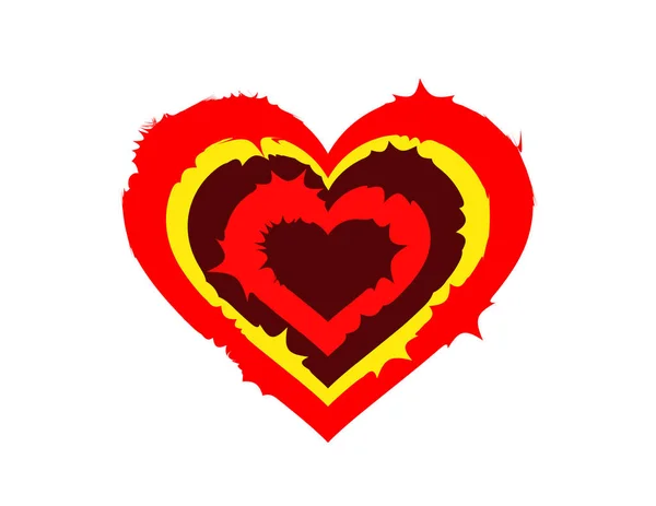Καρδιά Του Αγίου Βαλεντίνου Διακόσμηση — Διανυσματικό Αρχείο
