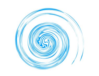 Beyaz bir arka plan üzerine huni