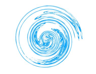 Beyaz bir arka plan üzerine huni