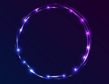 Neon canlı kare dekor