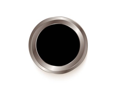 Gümüş Siyah etiket izole