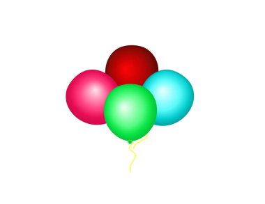 Balonlar farklı renk dekor