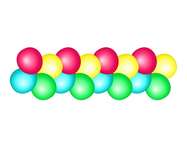 Balões Decoração Cores Diferentes — Vetor de Stock