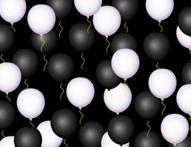 Balonlar farklı renklerde arka plan
