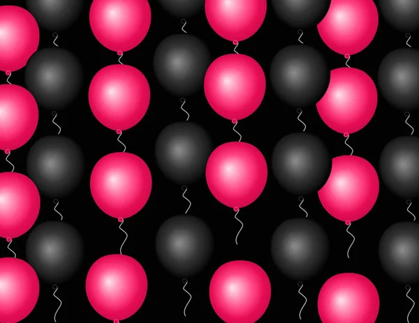 Luftballons Verschiedenen Farben Hintergrund — Stockvektor