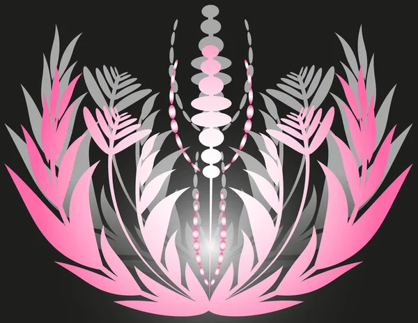 パターンの花背景装飾 — ストックベクタ