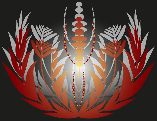 パターンの花背景装飾 — ストックベクタ