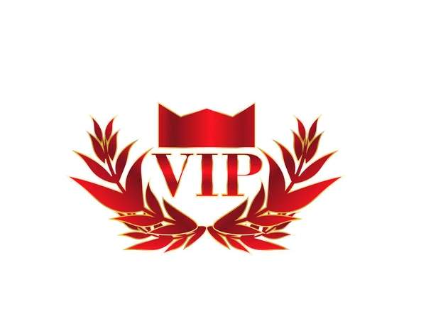 分離された Vip ステッカー ゴールド — ストックベクタ