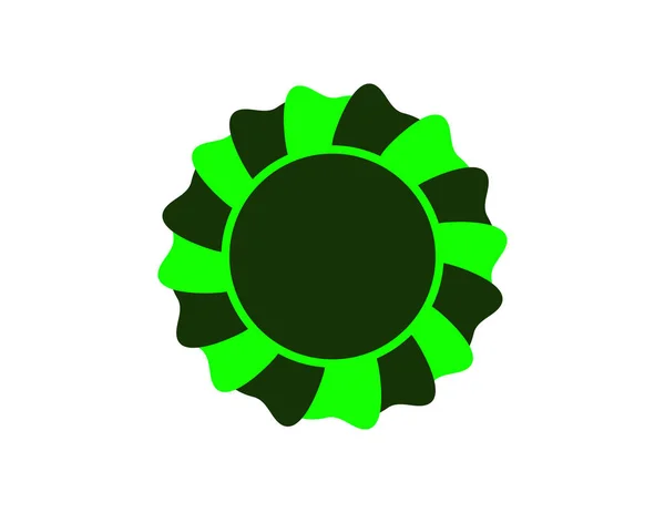 Madalya Yeşil Izole Dekor — Stok Vektör