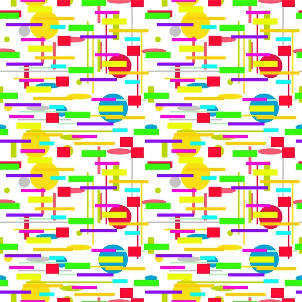 Formas Geométricas Padrão Sem Costura — Vetor de Stock