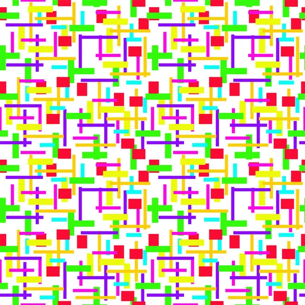 Formas Geométricas Padrão Sem Costura — Vetor de Stock