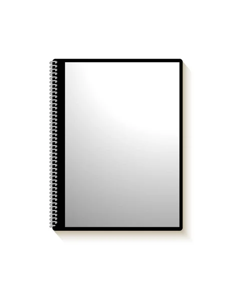 Cuaderno Sobre Fondo Blanco — Vector de stock