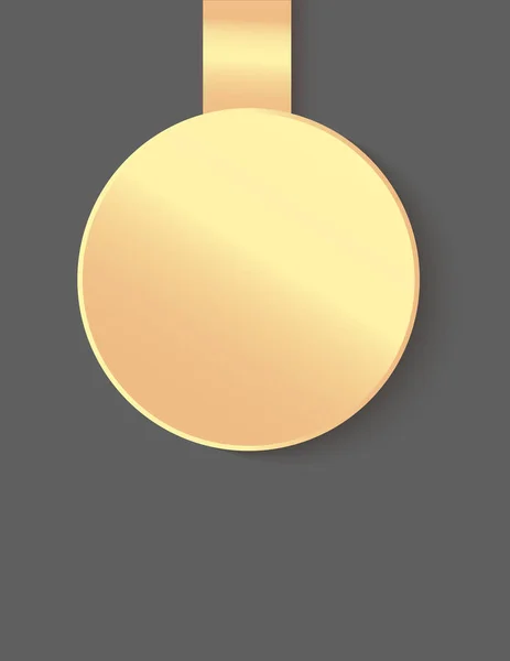 Medalla Vacía Decoración Aislada — Vector de stock